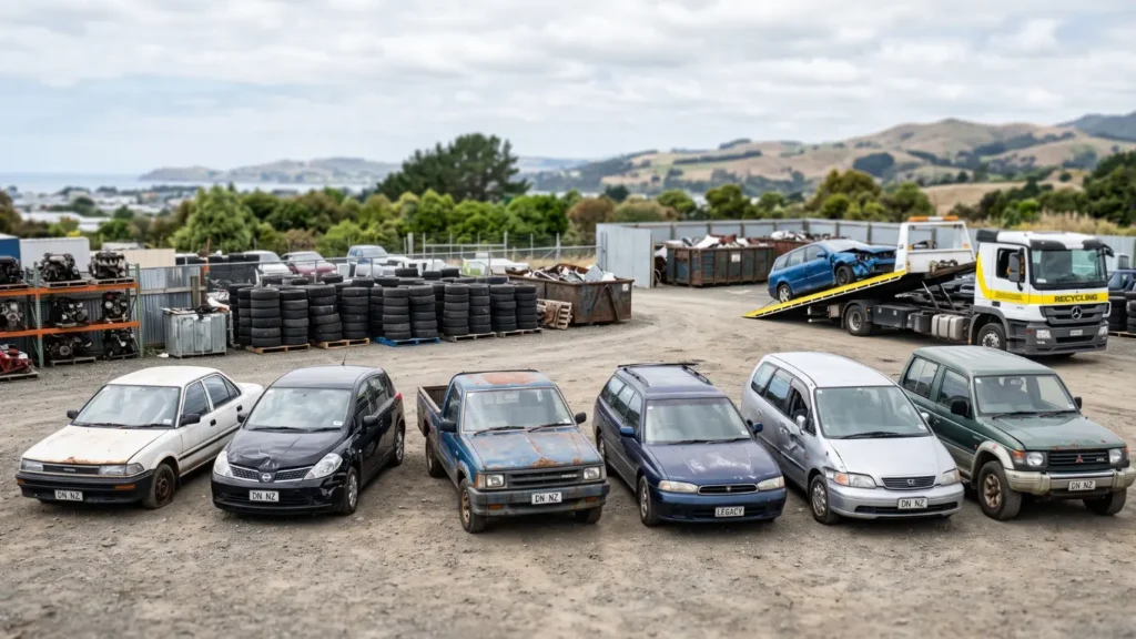 Car wreckers in Dunedin buying old, damaged and non-running vehicles.