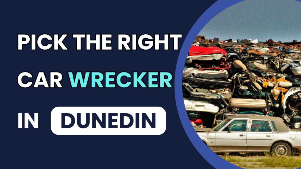 Stacked scrap cars at a Car Wrecker Dunedin yard